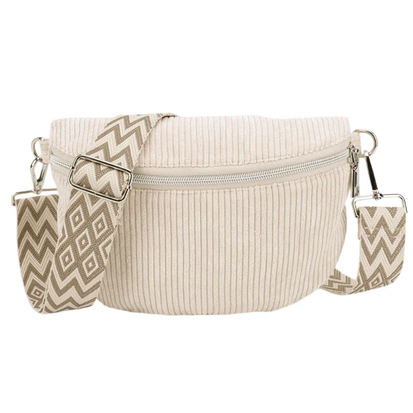 sac banane velours côtelé