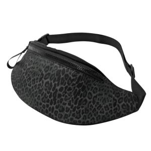 Sac Banane Léopard Noir