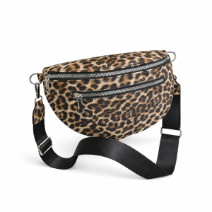 Sac Banane Daim Léopard Femme