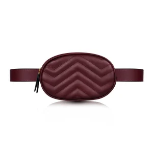 sac banane femme ovale en cuir
