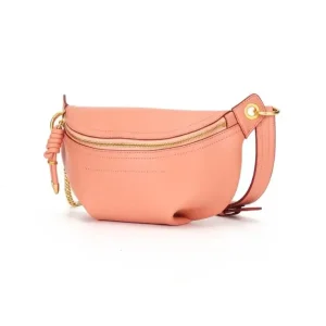 sac banane cuir tendance corail