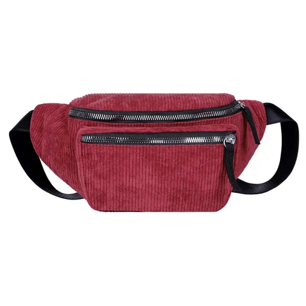 sac banane tendance velours pourpre