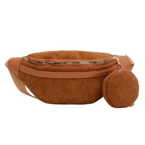 sac banane velours côtelé