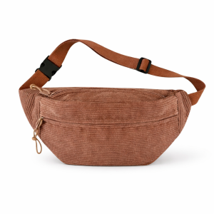 Sac Banane Velours Marron