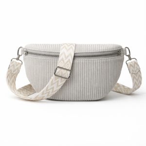 Sac Banane Bandoulière velours côtelé