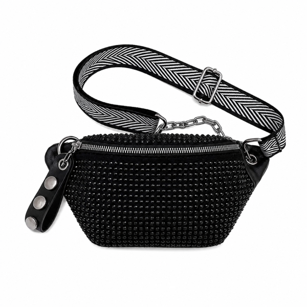 sac banane tendance diamants femme
