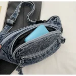 sac banane léger en jean vintage