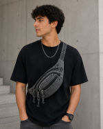 sac banane en denim rétro
